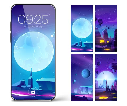 Screen Illustrations mockup