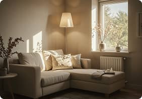 Sofa in Corner